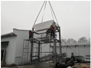 南京現(xiàn)場(chǎng) 皮帶機(jī)即將安裝完成?。?！